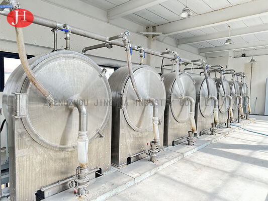 Spolverizzi la capacità elevata di macinazione dell'attrezzatura di elaborazione del setaccio della centrifuga dell'amido di manioca