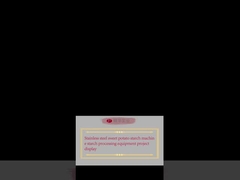 Disponibilità del progetto di apparecchiature per la lavorazione dell'amido e dello fecola di patate dolci in acciaio inossidabile